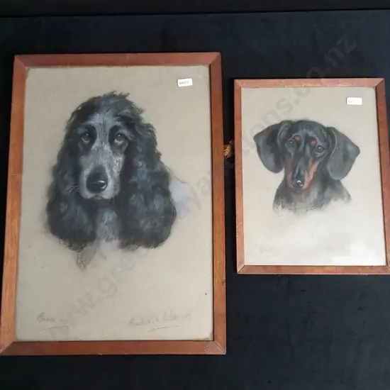 2 VINTAGE ORIGINAL DRAWINGS