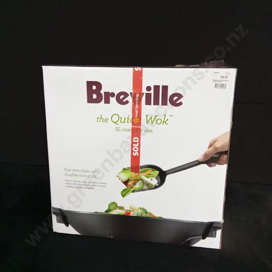 BREVILLE 5L QUICK WOK UNOPENED