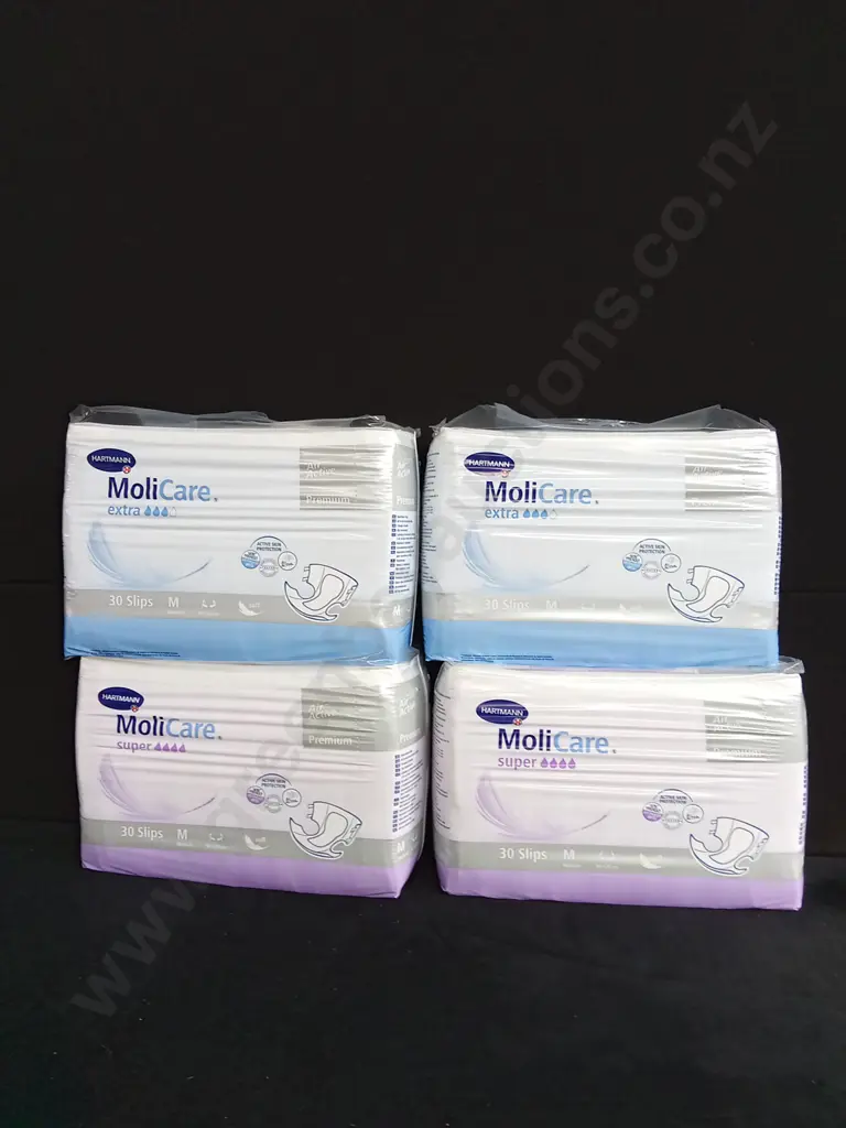 MOLICARE ADULT NAPPIES EXTRA & SUPER X 4 Image 1++