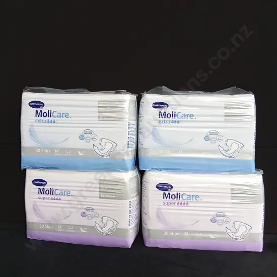 MOLICARE ADULT NAPPIES EXTRA & SUPER X 4