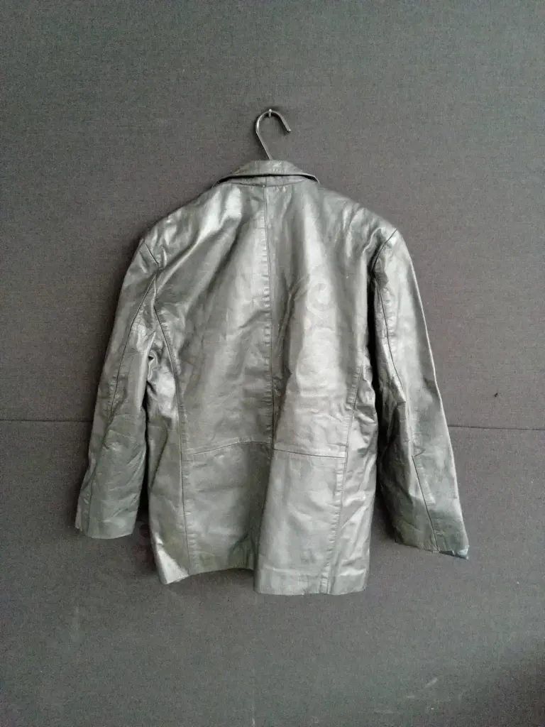 BLACK LEATHER JACKET Image 1++