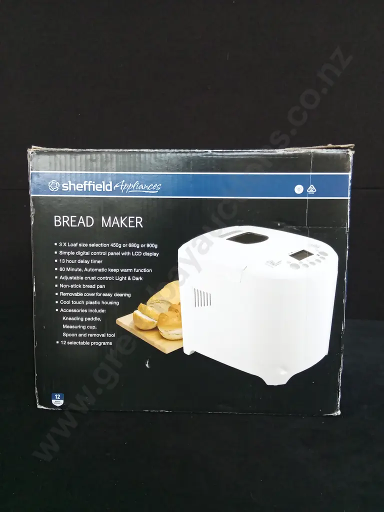 SHEFFIELD APPLIANCES BREAD MAKER Image 1++