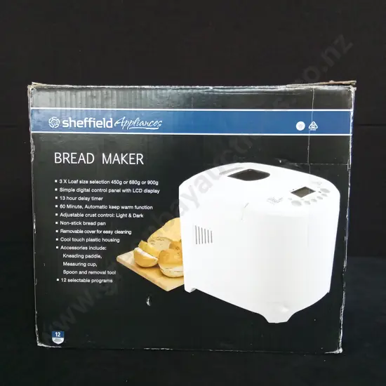 SHEFFIELD APPLIANCES BREAD MAKER