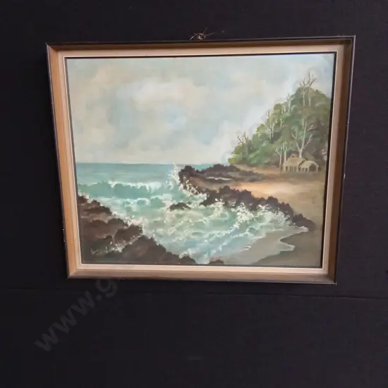 ORIGINAL 1974 FRAMED PAINTING