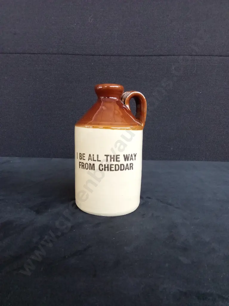 VINTAGE STONEWARE CIDAR FLAGGON Image 1++