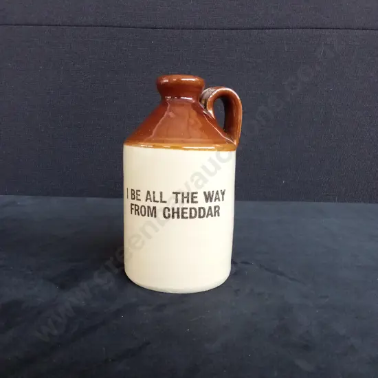 VINTAGE STONEWARE CIDAR FLAGGON