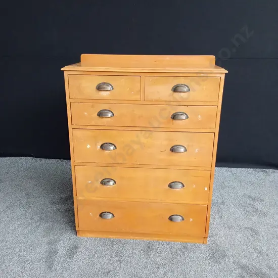 WOODEN CHEST OF DRAWERS