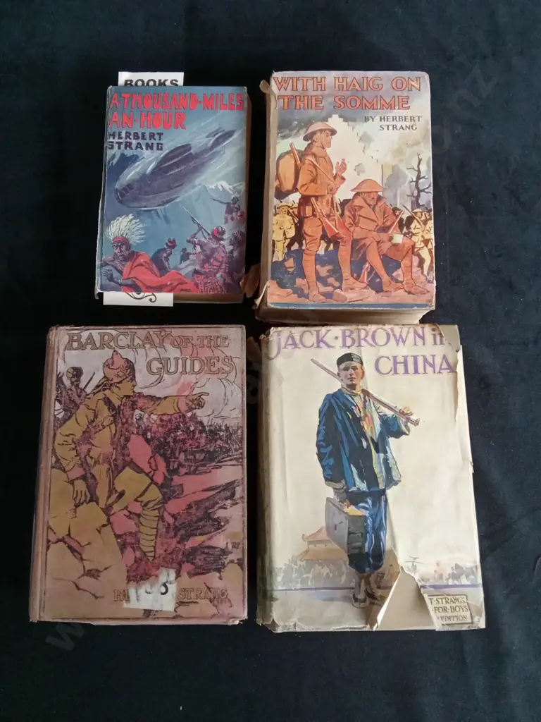 4 VINTAGE HERBERT STRANG BOOKS Image 1++