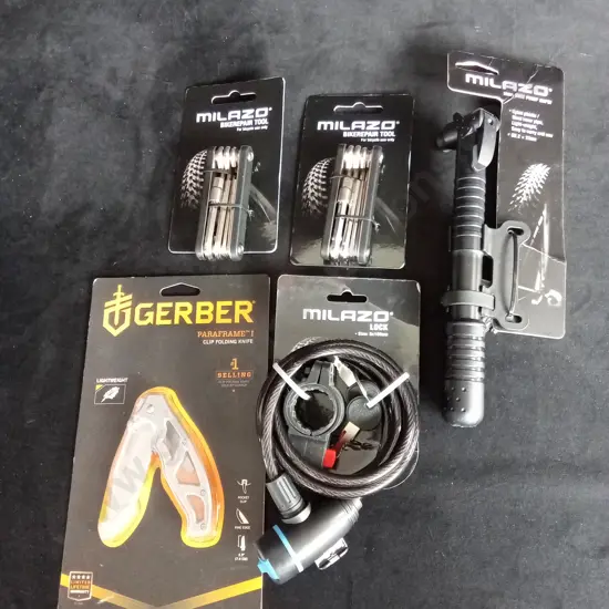 BIKE ACCESSORIES AND POCKET KNIFE