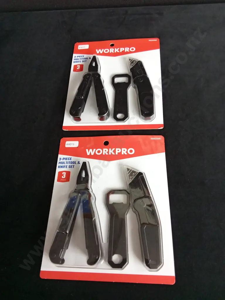 WORKPRO 3-PIECE MULTITOOL AND KNIFE SET X 2 Image 1++