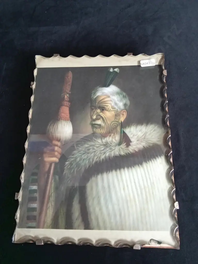 PRINT IN GLASS OF TE HIRA TE KAWAU Image 1++