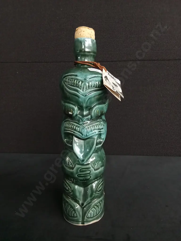 KIWIANA TEATOWEL PLAYING CARDS AND A TI-TOKI LIQUOR BOTTLE Image 1++