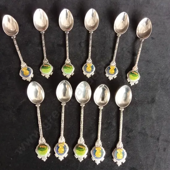 VINTAGE SILVER- PLATED STUART EPAI SPOONS