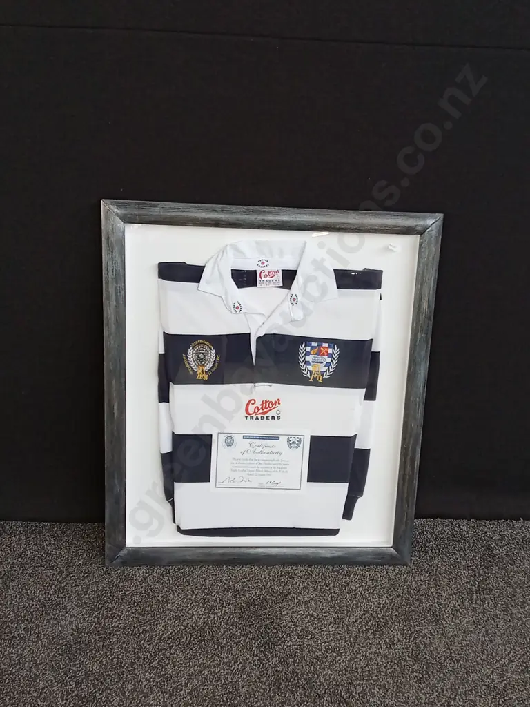 AUCKLAND FOOTBALL UNIONS 15TH DEFENCE OF THE RANFURLY SHEILD 1992 1 OF 150 SHIRT Image 1++
