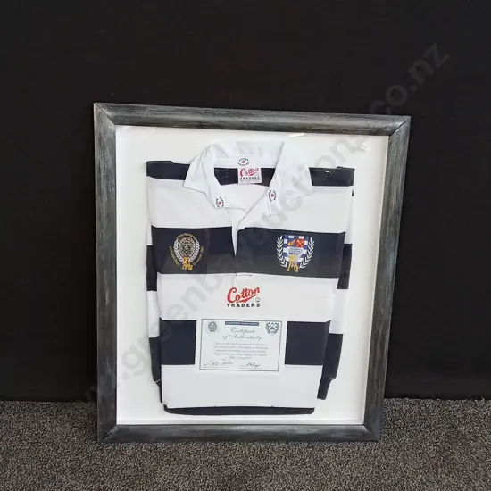 AUCKLAND FOOTBALL UNIONS 15TH DEFENCE OF THE RANFURLY SHEILD 1992 1 OF 150 SHIRT