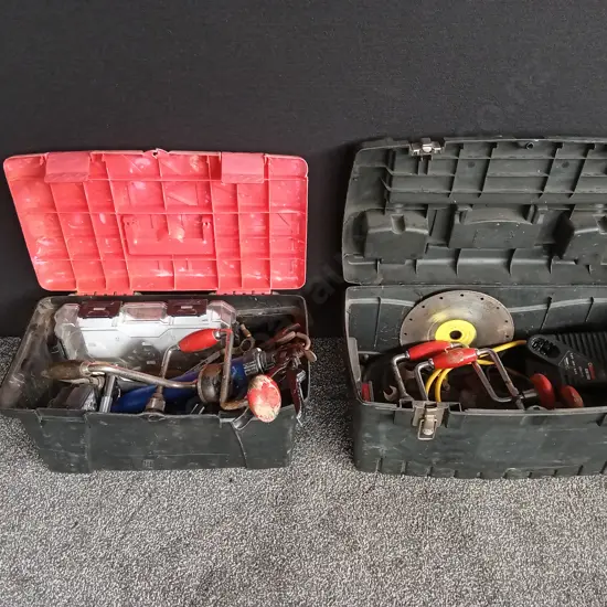 PAIR OF TOOLBOXES WITH CONTENTS