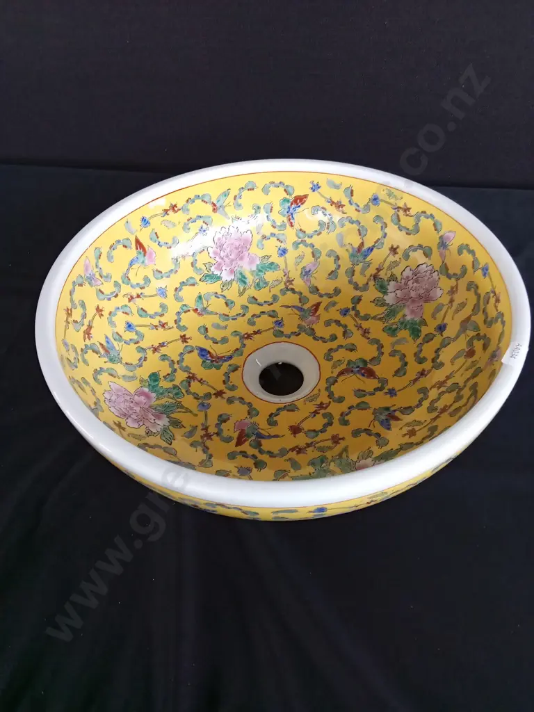 DECORATIVE PORCELAIN COUNTERTOP BASIN ROUND DIAMETER WIDTH 410-420MM HEIGHT 150~160MM Image 1++