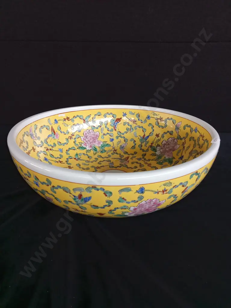 DECORATIVE PORCELAIN COUNTERTOP BASIN ROUND DIAMETER WIDTH 410-420MM HEIGHT 150~160MM Image 1++