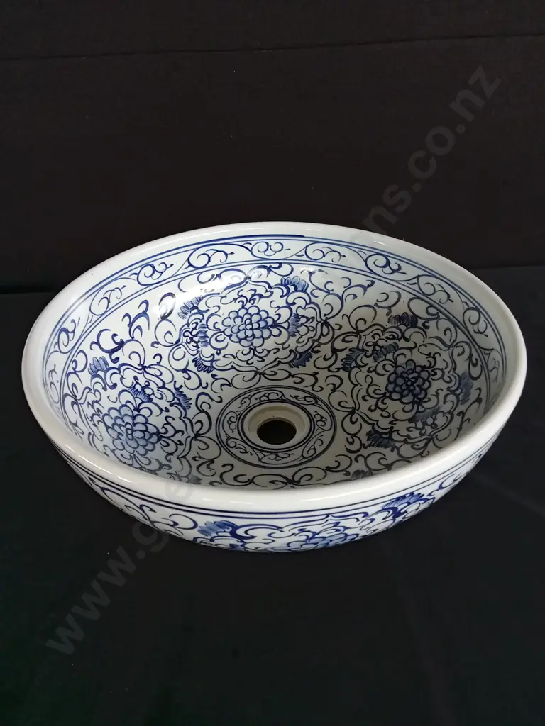 DECORATIVE PORCELAIN COUNTERTOP BASIN ROUND DIAMETER WIDTH 410-420MM HEIGHT 150~160MM Image 1++