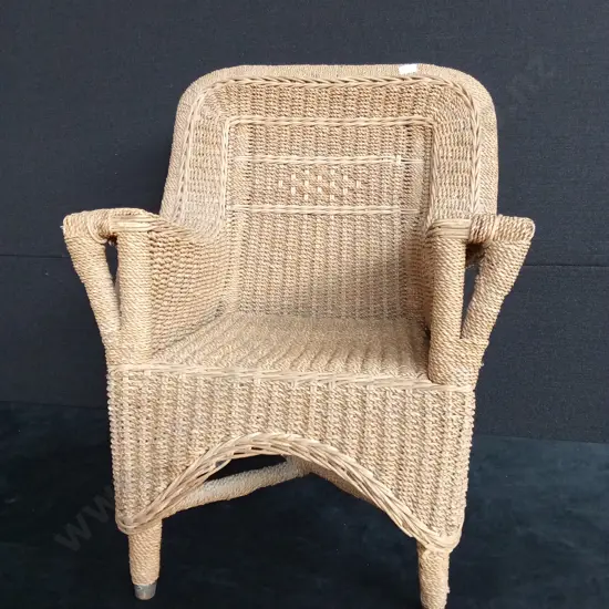 CHILDRENS WICKER ARMCHAIR