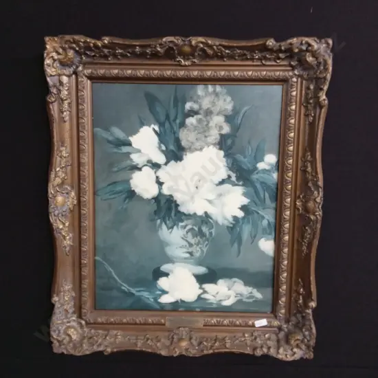 FLOWER POT WITH PEONIES BY EQOUARD MANET