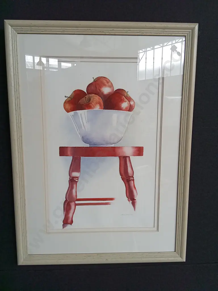 ORIGINAL WATER COLOUR PAINTING - FRAMED H730CM X L 540 CM Image 1++