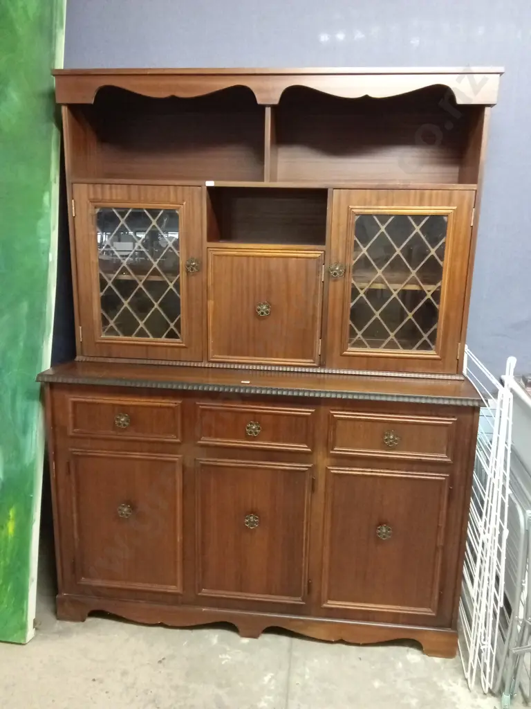 2 PIECE MID-CENTURY DISPLAY CABINET Image 1++