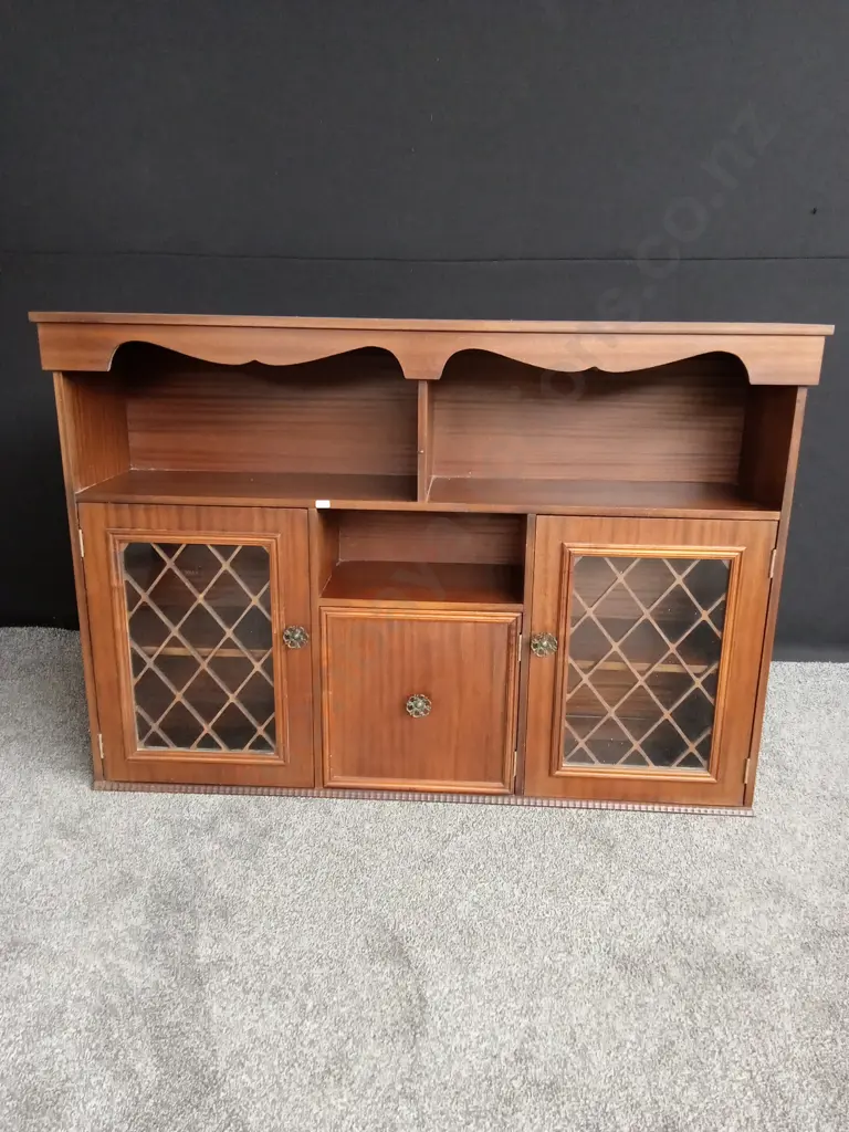 2 PIECE MID-CENTURY DISPLAY CABINET Image 1++