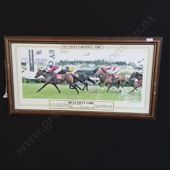 FRAMED IMAGE OF ALL'S FAREWELL "1200"