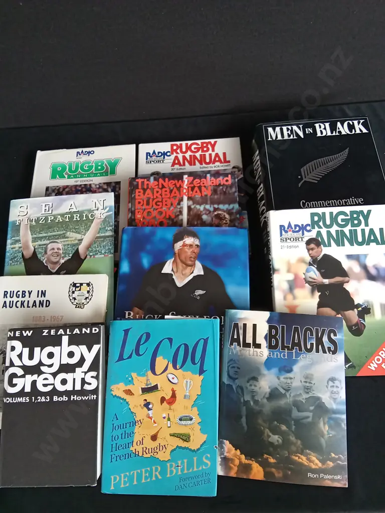 ASSORTED RUGBY BOOKS X 11 Image 1++