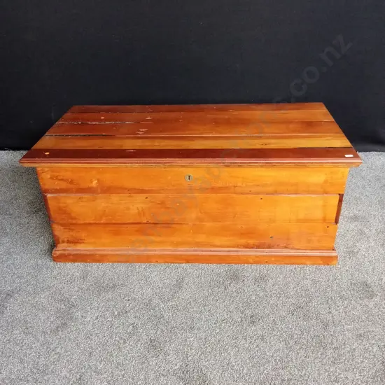 LARGE WOODEN CHEST L 1.19M  D .6M  H .49M