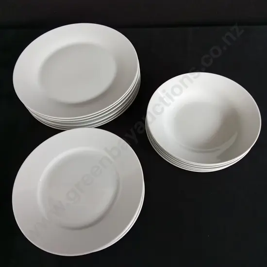 WHITE IKEA PLATES IN 3 SIZES