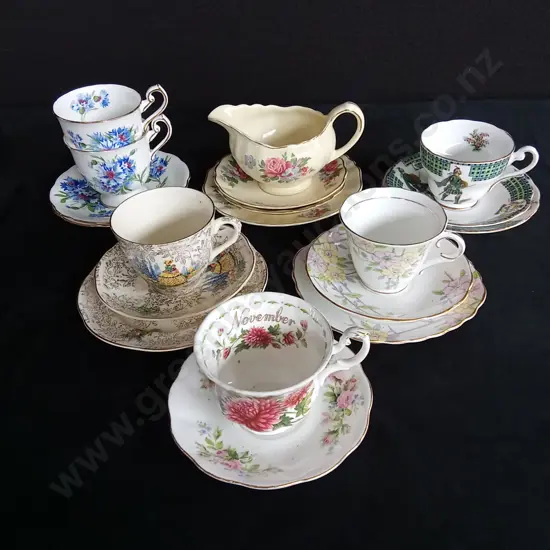 ASSORTED TEA SETS X 6