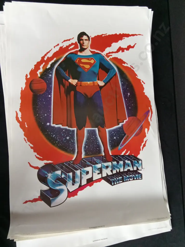 ORIGINAL 1978 SUPERMAN THE MOVIE POSTERS X 11 Image 1++