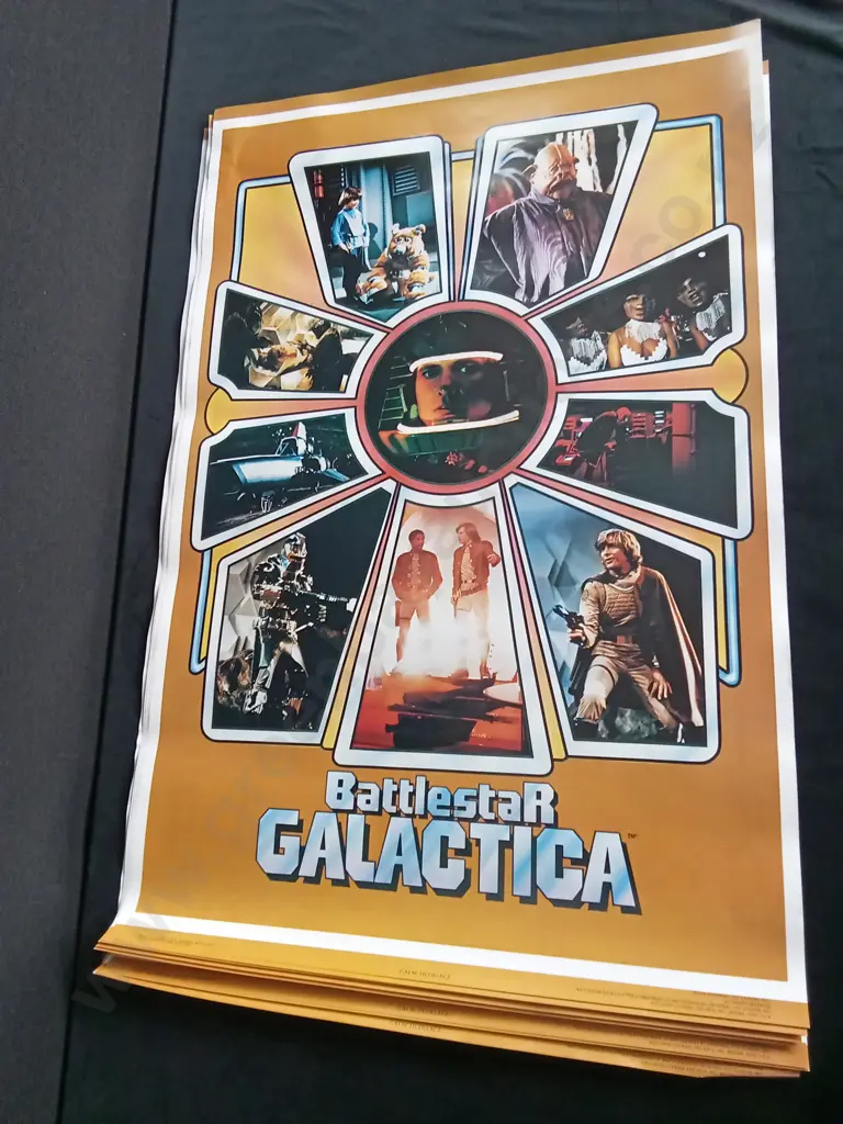 ORIGINAL 1978 BATTLESTAR GALACTICA MOVIE POSTERS X 10 Image 1++
