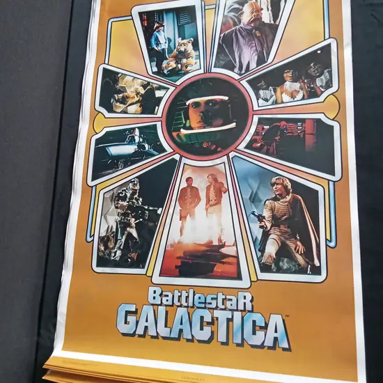 ORIGINAL 1978 BATTLESTAR GALACTICA MOVIE POSTERS X 10