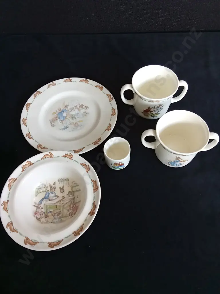 ROYAL DOULTON BUNNYKINS CHILDREN DISHWARE SET Image 1++