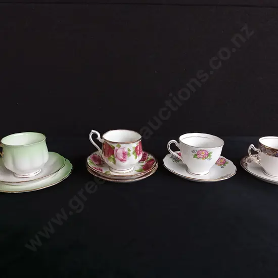 ROYAL ALBERT VALE ABD BALMORAL TEACUP AND SAUCER SETS