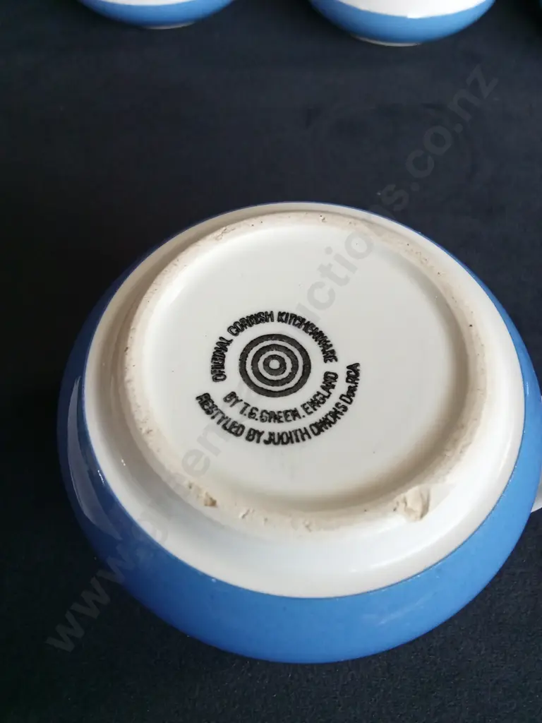 CORNISHWARE COFFEE CUPS X 7 Image 1++