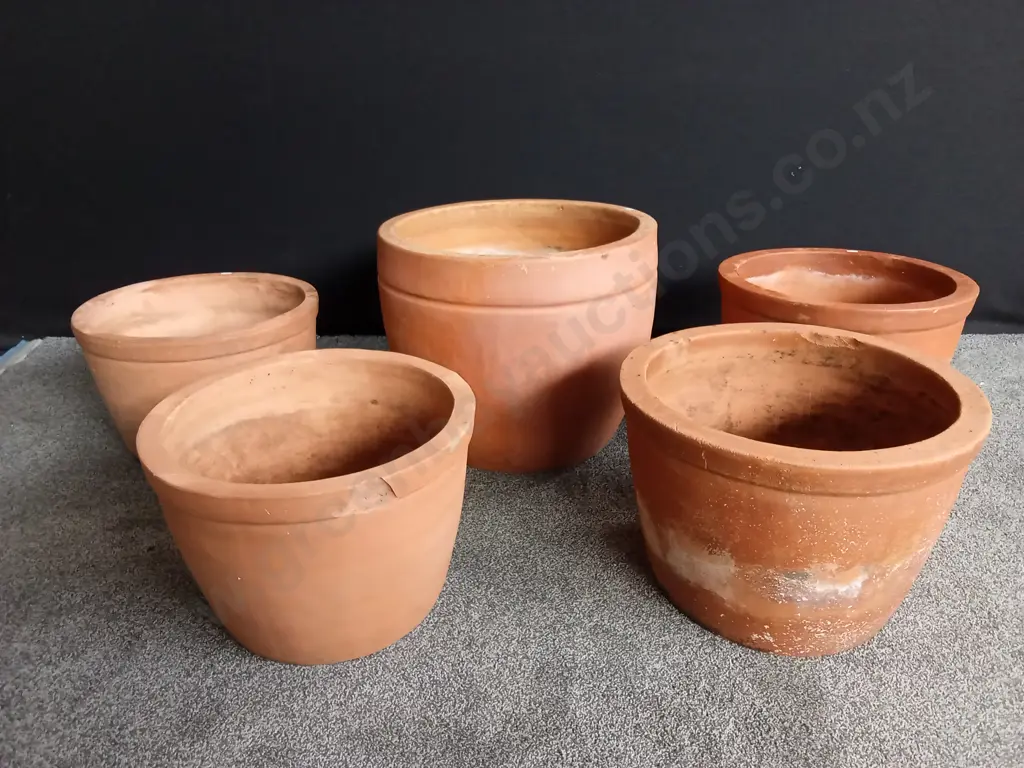 5 LARGE POTS 1 CRACKED Image 1++