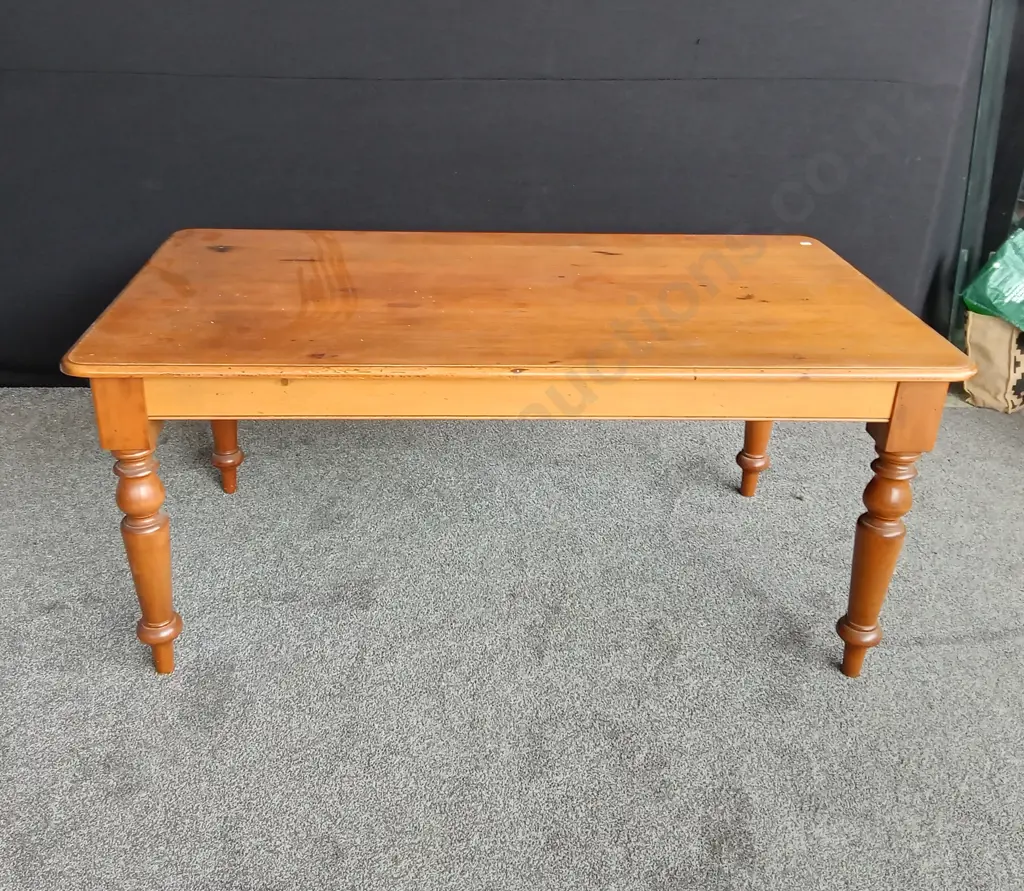 HANDMADE NATIV3 TIMBER DINING SETTING BY ZYLSTRA MANUFACTURING 1980, VERY SOLID WITH 6 CHAIRS L171CM H76CM D95CM Image 1++