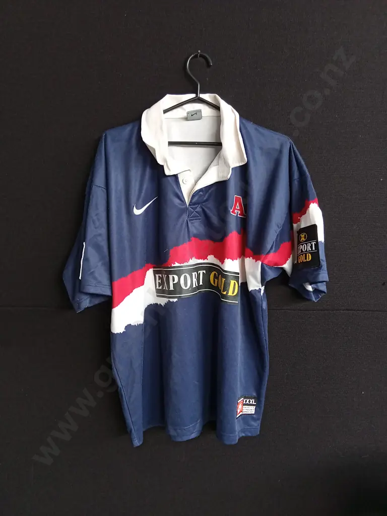 VINTAGE 1997 AUCKLAND RUGBY UNION NPC JERSEY SIZE XXXXL Image 1++