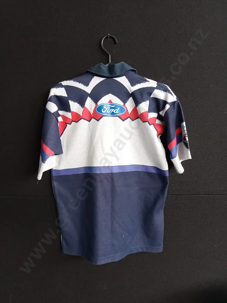 VINTAGE 1997 AUCKLAND BLIES TEMEX RUGBY JERSEY SIZE SMALL Image 1++
