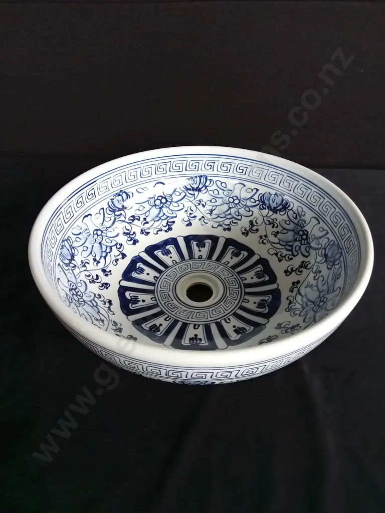 DECORATIVE PORCELAIN COUNTERTOP BASIN ROUND DIAMETER WIDTH 410-420MM HEIGHT 150~160MM Image 1++