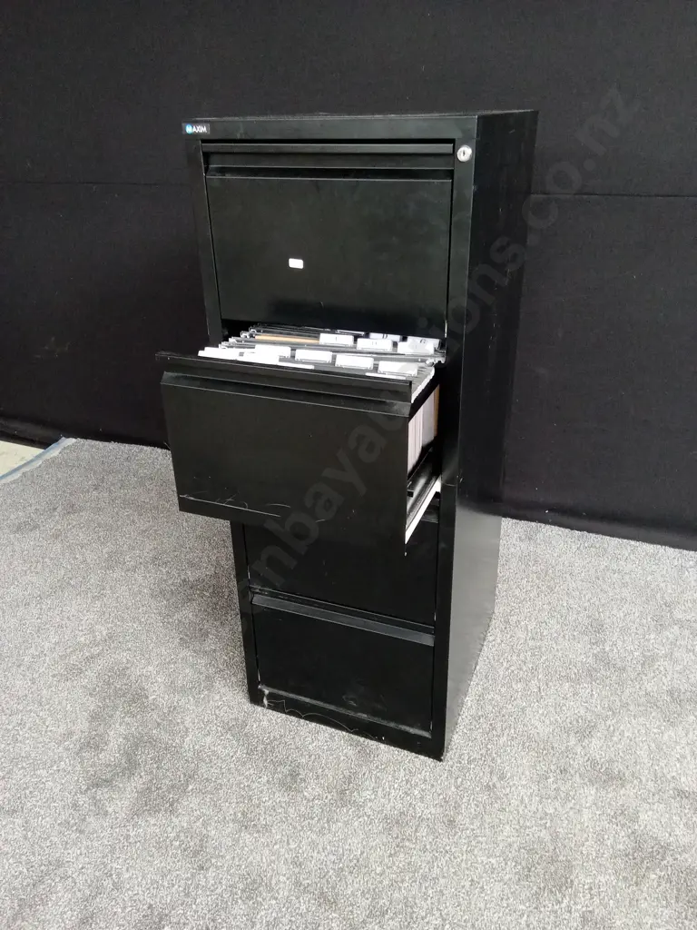 BLACK FILING CABINET Image 1++