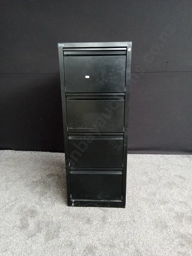 BLACK FILING CABINET Image 1++