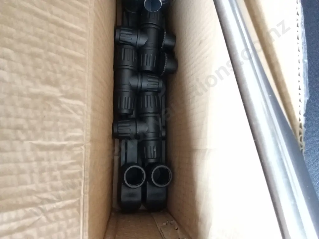 BOX OF TUBES AND FIXTURES POSSIBLY A CLOTHES WARDROBE Image 1++