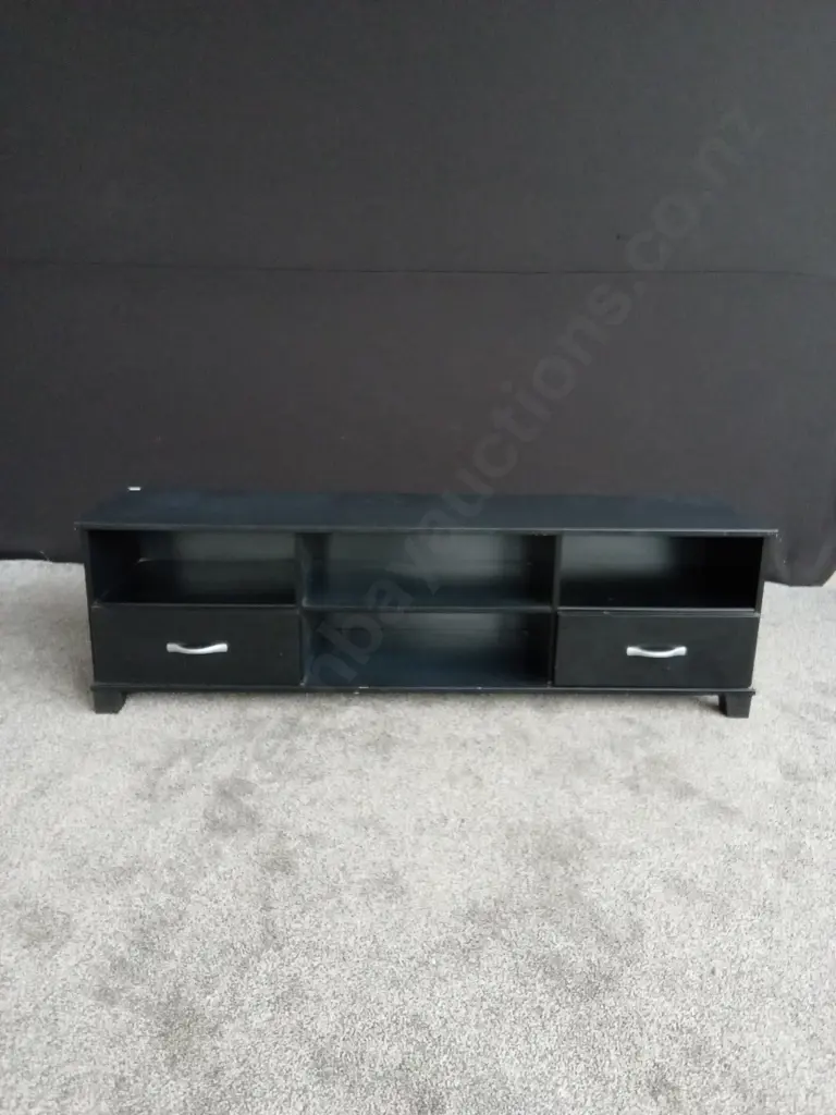 WOODEN BLACK TV CABINET Image 1++