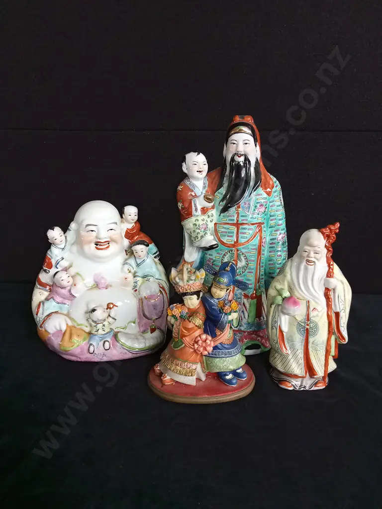 CHINESE PORCELAIN FIGURINES X 4 Image 1++