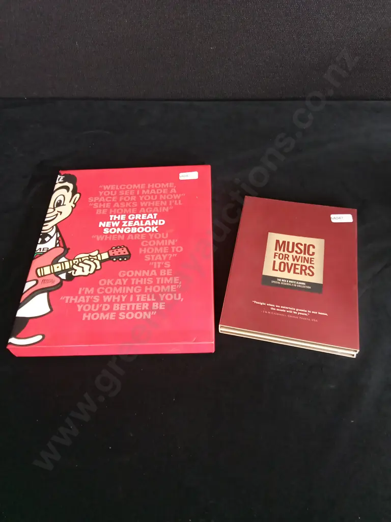 THE GREAT NZ SONGBOOK AND MUSIC FOR WINE LOVERS CDS Image 1++